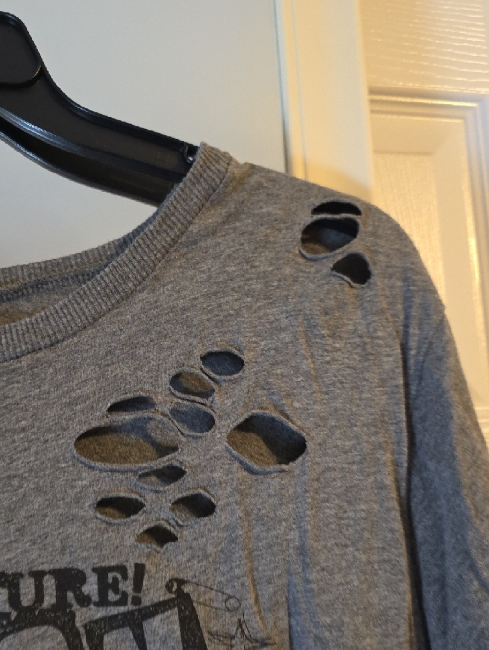 torrid Gray Distressed 'Rock' Graphic Short Sleeve Tee - Picture 5 of 6
